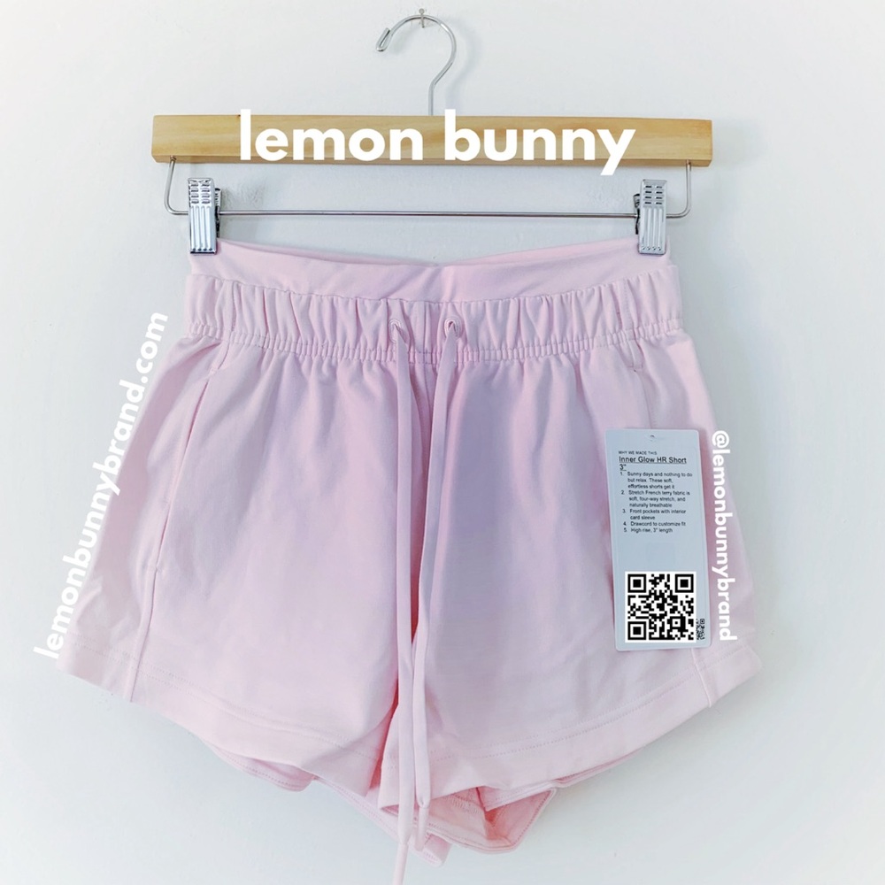 lululemon Inner Glow High-Rise Short 3" in Strawberry Milkshake Size 4 New NWT